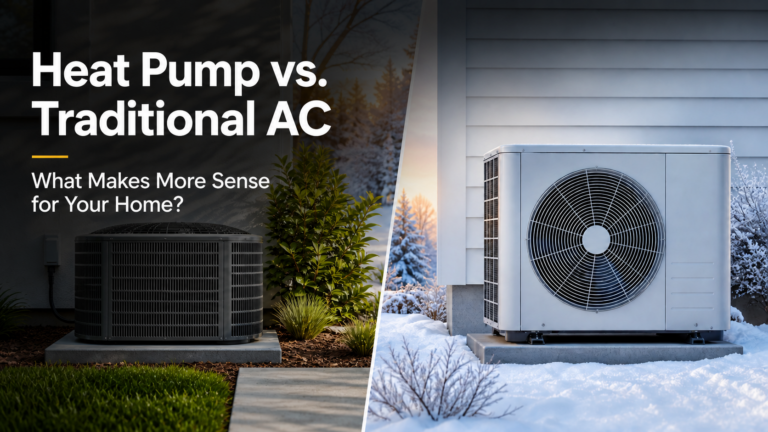 Heat pump vs traditional AC comparison for home heating and cooling